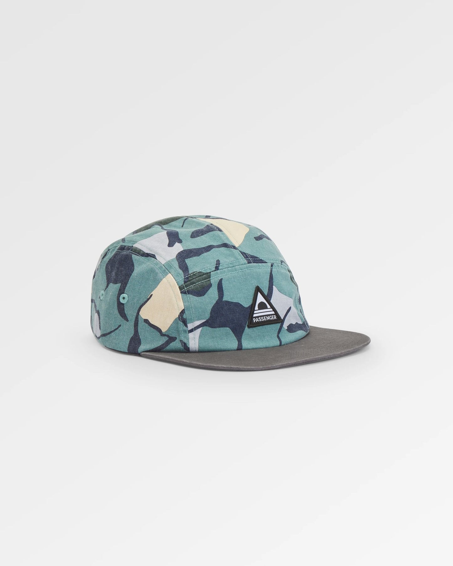 Coast Organic Cotton 5 Panel Snapback Cap - Abstract Trails Arctic