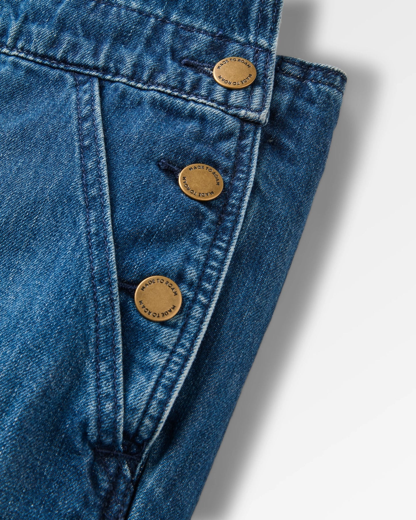 Shuffle Denim Dungarees - Denim Blue