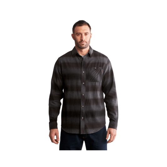 Timberland PRO Men's Woodfort Mid-Weight Flannel Work Utility Button Down Shirt